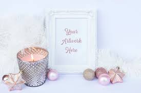 Download Pink White Christmas Frame Mockup By Wanderlustlens Thehungryjpeg Com Yellowimages Mockups