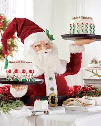 Katherine S Collection Santa With Serving Trays Frontgate Katherine S Collection Crockery Design Orange Christmas