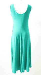 Vestido Midi Decote V Com Bojo Verde Compre Por Menos Repassa