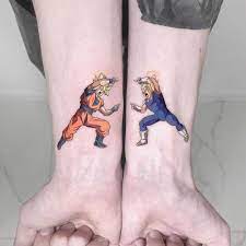 If you loved watching dragon ball as a kid or just think dragons are awesome, get this epic tattoo! Dragon Ball Z Fusion Tattoo By Eden Kozo Tattoogrid Net