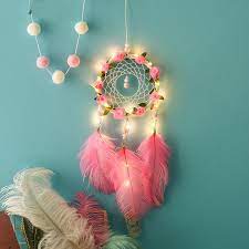 Diy macrame wall hanging dream catcher | wall hanging craft ideas home decor | handmade craft ideas#wallhanging #dreamcatcher #macramehomedecor Handmade Girls Led Light Decorative Dream Catcher Wall Hanging Dreamcatcher Feather Crafts Kids Stuff Wall Room Home Decor Buy At The Price Of 4 21 In Aliexpress Com Imall Com