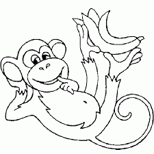 Monkey Coloring Pages Online Free Coloring Pages Trend