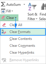 In the editing group, click on clear. Clear Formatting In Excel How To Remove All Formats In A Cell