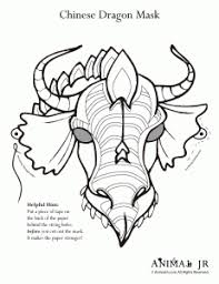Chinese New Year Printables Masks Dragons And Coloring Pages Dragon Mask Animal Masks Craft Masks Crafts