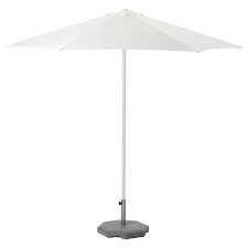 What weight base should i use for my cantilever parasol? Hogon Parasol With Base White Huvon Dark Grey Ikea