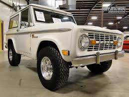 Restored White 1969 Ford Bronco Sport 4x4 Ford Bronco Bronco Sports Old Ford Bronco