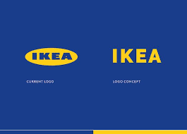 Logo Ikea Http Designtaxi Com News 388902 A Minimalist Redesign Concept Of Ikea S Logo That Opts For A Cleaner Typeface Logos Logo Concept Logo Design