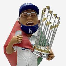 Julio Urias Los Angeles Dodgers 2020 World Series Champions Flag Celebration Bobblehead In 2021 Los Angeles Dodgers Dodgers 2020 Dodgers