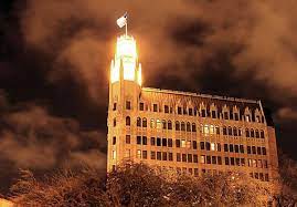 The Emily Morgan Hotel At Night In Colour By Sarah Broadmeadow Thomas Morgans Hotel San Antonio Hotels Haunted Hotel