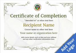 Now you can create your own personalized certificates in an instant! Certificate Of Completion Free Quality Printable Templates Download