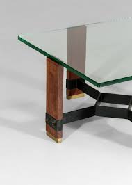 Disponibles en carrées, rondes, rectangulaires et ovales les tablesfixées en verre moderne et design italien s'adaptent aux chambres et aux cuisines des maisons décorées dans un. Table Basse Italienne Morderniste Carree En Verre Annees 50 Bois Metal Danke Galerie