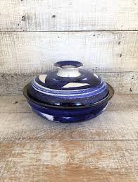 Pottery Pot With Lid Stoneware Bundt Pan Stoneware Chicken Etsy Pottery Pot Cake Baking Pans Pottery