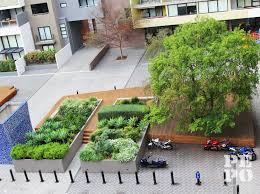Communal Courtyard Gardens For Multi Residential Apartments The Hudson Alexandria Landscape Architec Architecture Courtyard Landscape Plans Garden Maintenance