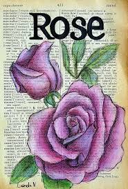 Rose Dictionary Page By Liandriv Deviantart Com On Deviantart Dictionary Art Print Book Drawing Dictionary Art
