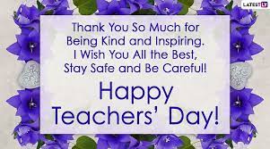 Aug 02, 2021 · when is teachers day 2021? Happy Teachers Day 2020 Wishes Thank You Notes Appreciative Messages And Heart Warming Quotes To Acknowledge Teachers Roles Amid Covid 19 Pandemic Latestly