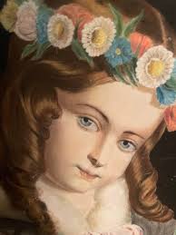 What is the medium and age of this pastel artwork?