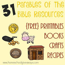 Preschoolers should be active for two hours or more each day. Parables Of The Bible Printables Homeschool Giveaways