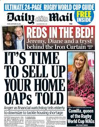 Nick Sutton On Newspaper Front Pages Daily Mail Uk Newspaper