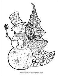 Listed below are the coloring pages under christmas coloring pages. Zentangle Coloring Page Christmas Snowman And Tree Zen Christmas Snowman Snowman Images Christmas Dot Painting
