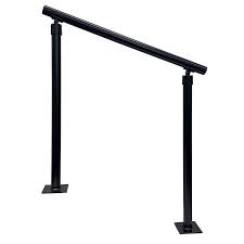 A customizable alternative to standard handrails from lowes. Wolf Handrail 36 In X 3 Ft Hammered Black Painted In The Handrails Accessories Department At Lowes Com