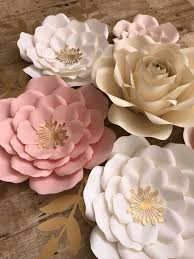 These flower would look wonderful on. 6 Pc Paper Flower Nursery Set Party Decor Etsy Paper Flower Nursery Paper Flower Decor Flower Nursery