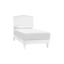 Stylewell Colemont White Wood Twin Bed With Curved Headboard 40 43 In W X 48 In H Xmb2011 Bed The Home Depot In 2020 Wood Twin Bed Curved Headboard Wood Platform Bed