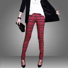 Black And Red Checkered Pants Pin By Korina Brown On Estilo Red Plaid Pants Plaid Pants Women Pants Outfit Casual