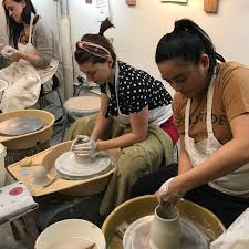 However, if you're creating a smaller object, pinch the clay by hand between your thumb and forefinger to form the shape you require. Mugi Pottery