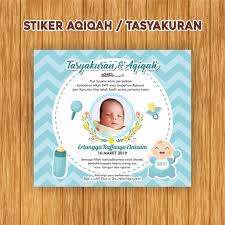 Pada halaman ini, anda bisa membaca sederet kata kata indah tentang sakit hati dan kecewa, meliputi sayang, ini bukan perpisahan, ini ucapan terima kasih. Contoh Stiker Aqiqah With 567x558 Resolution