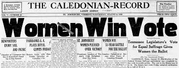 The nineteenth amendment, granting franchise to women, passed in 1919, with ratification completed in 1920. Pbs Newshour Extra