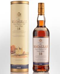 1985 The Macallan 18 Year Old Single Malt Scotch Whisky 700ml Rare Macallans