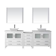 Our customers include homeowners and buyers, retail stores, designers, builders and contractors. Virtu Usa Dior 82 Inch Double Vanity In White With Marble Top Square Sink With Chrome Fau The Home Depot Canada