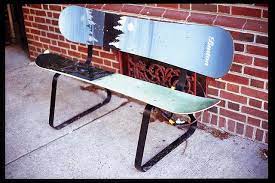 How To Build A Snowboard Bench | Homesteady | Surf Decor, Snowboard, Bench
