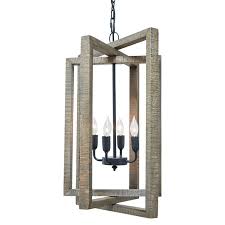 Signature Design By Ashley Pendant Lights Anakin Gray Wood Pendant Light Pedigo Furniture Pendant Lights Chandeliers