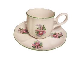 Vintage 4 1/2" Moss Rose Saucer-Japan