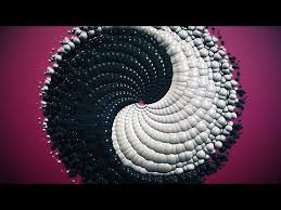 Yin And Yang Mandala Abstract Particle Animation 3d Motion Graphics Yin Yang Motion Graphics Inspiration Animation Background