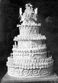 This Is The Wedding Cake Of George And Eliza Garrick Reid In 1885 Made And Decorated By James Brown Pioneer B Vintage Cake Royal Wedding Cake History Of Cake
