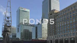 Canary Wharf Hsbc Bank Building On Investment And Banking For Wealth Stock Footage Bank Building Hsbc Canary Banks Building Building Canary Wharf