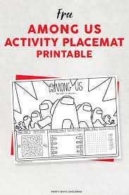 Create a blank birthday card. Free Among Us Party Printables