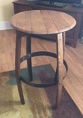 Bourbon Barrel Side Table Barrel Furniture Barrel Projects Wine Barrel Furniture