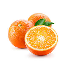 A round sweet fruit that has a thick orange skin and an orange centre divided into many parts…. Orange Befresh