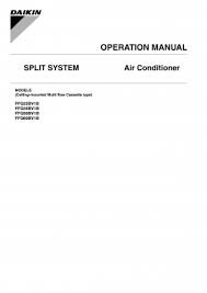 This means that electrical and electronic products shall not be mixed with unsorted household waste. Operation Manuals Daikin