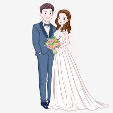 Hand Painted Wedding Bride And Groom Illustration Bride Clipart White Wedding Dress Wedding Figures Png Transparent Clipart Image And Psd File For Free Downl Couple Illustration Wedding Bride Clipart Bride Cartoon