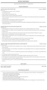 instructor adjunct resume sample
