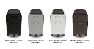 Narrow 2 Drawer File Cabinet With Seat Rolling By Uplift Desk Human Solution