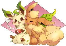 Leafeon and Flareon by blackeevee -- Fur Affinity [dot] net
