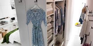 Ikea Uses Pax System As Room Divider And Turns Bedroom Into A Walk In Closet Small Room Ikea Wardrobe Room Wardrobe Design Bedroom