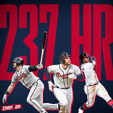 Atlanta Braves New Single Season Franchise Home Run Record Chopon Braves Atlanta Braves Homerun