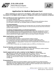 To create an account and register, click the patient and health care provider registration, or caregiver registration button below. Fillable Application For Medical Marijuana Card Printable Pdf Download