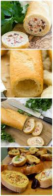 baguette d environ 25 cm de long 225 g de fromage a la creme a la temperature ambiante 115 g fromage de chevre frais 1 grosse go recipes cooking recipes food